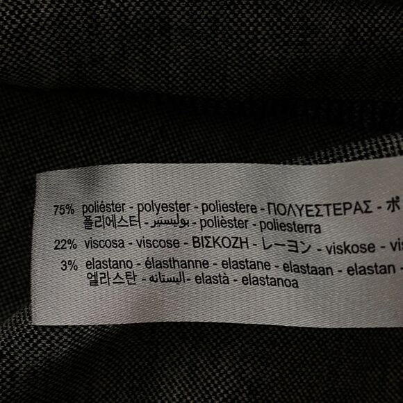 Zara Gingham Plaid Zip Front High Waist Leggings Women's Size Medium - Picture 6 of 9